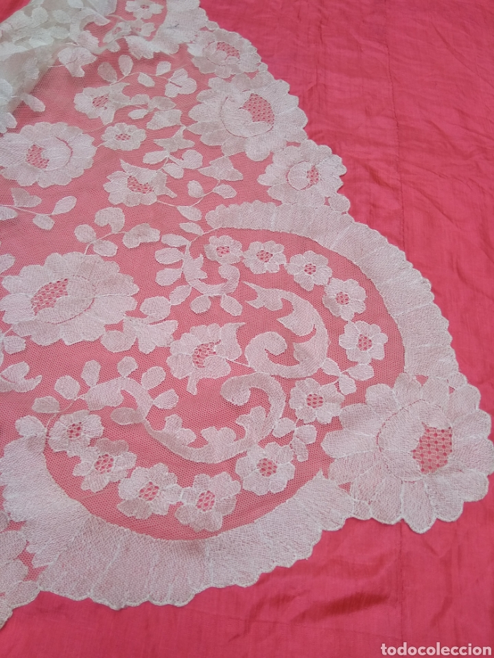 mantilla de seda bordada a mano 210 x 80 cm - Comprar Mantillas