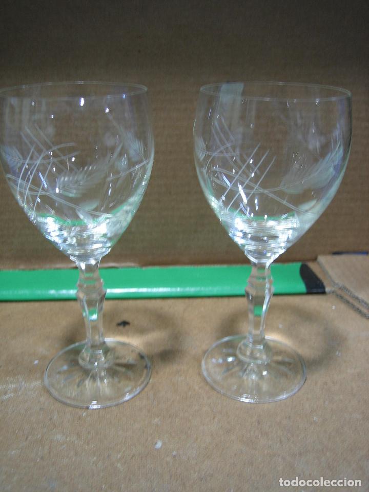 Antig&uuml;edades: Copas de cristal tallado - Foto 5