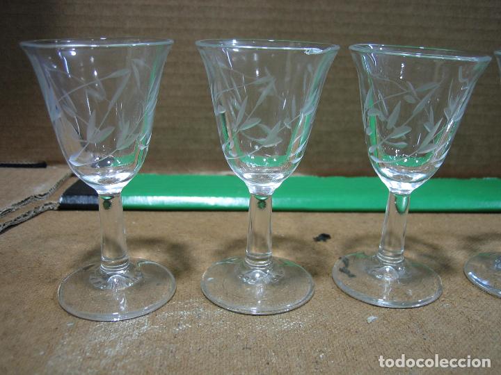 Antig&uuml;edades: Copas de cristal tallado - Foto 2