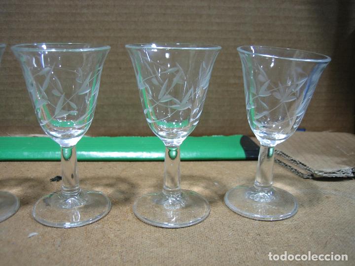 Antig&uuml;edades: Copas de cristal tallado - Foto 3