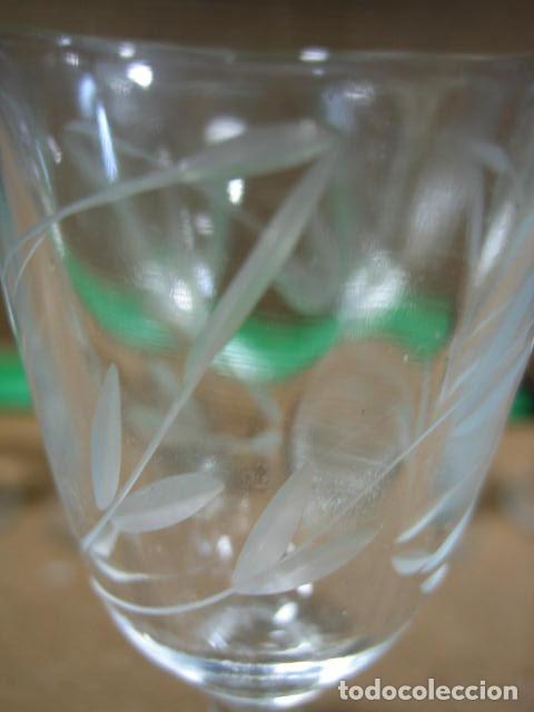 Antig&uuml;edades: Copas de cristal tallado - Foto 4
