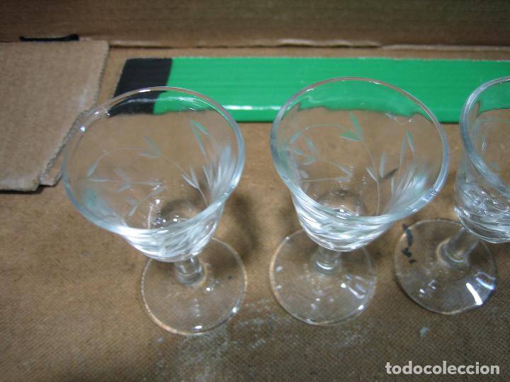 Antig&uuml;edades: Copas de cristal tallado - Foto 5