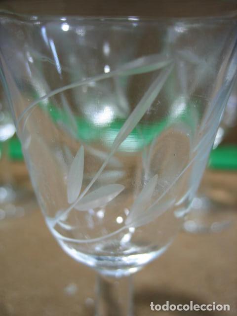 Antig&uuml;edades: Copas de cristal tallado - Foto 6