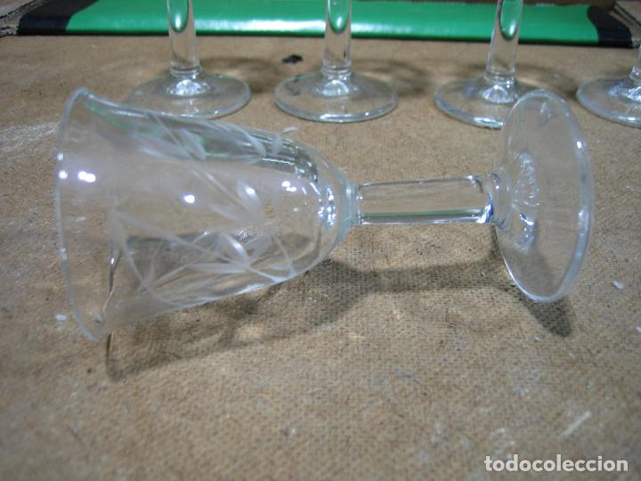 Antig&uuml;edades: Copas de cristal tallado - Foto 7