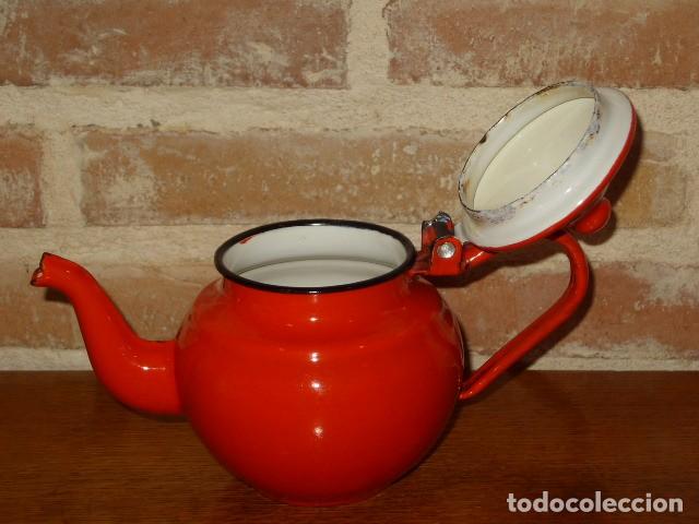 Antig&uuml;edades: CAFETERA O TETERA ESMALTADA,0,5 ML. - Foto 3