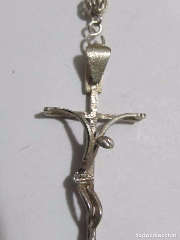 Antig&uuml;edades: ROSARIO DE PLATA DE 50 cm. - Foto 2