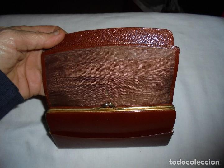 Antig&uuml;edades: ANTIGUA CARTERA DE PIEL - Foto 3