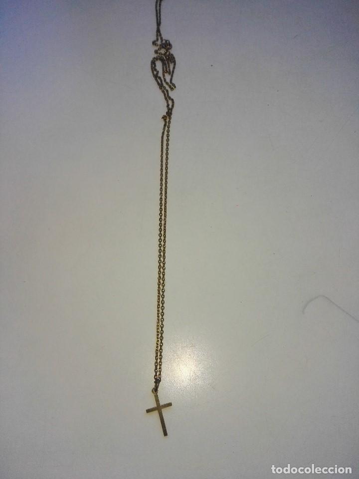 Antig&uuml;edades: Cadena con cruz antigua - Foto 3