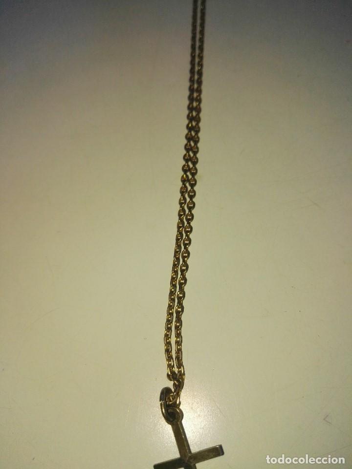 Antig&uuml;edades: Cadena con cruz antigua - Foto 5