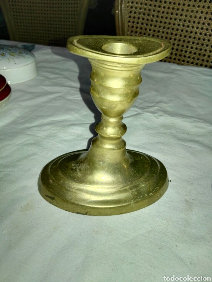 Antig&uuml;edades: Antiguos Candelabros bronce - Foto 3