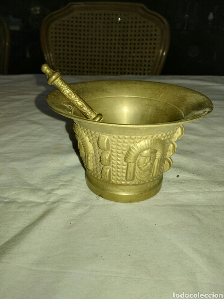 Antig&uuml;edades: Mortero o almirez de bronce - Foto 1