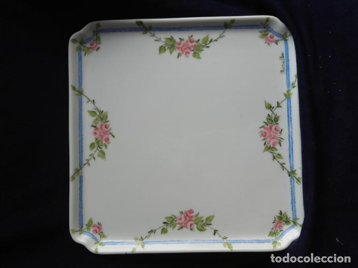 Antig&uuml;edades: Bandeja Limoges pintada a mano - Foto 1