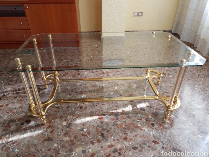 Antig&uuml;edades: MESA DE CRISTAL A&Ntilde;O 75 - Foto 1