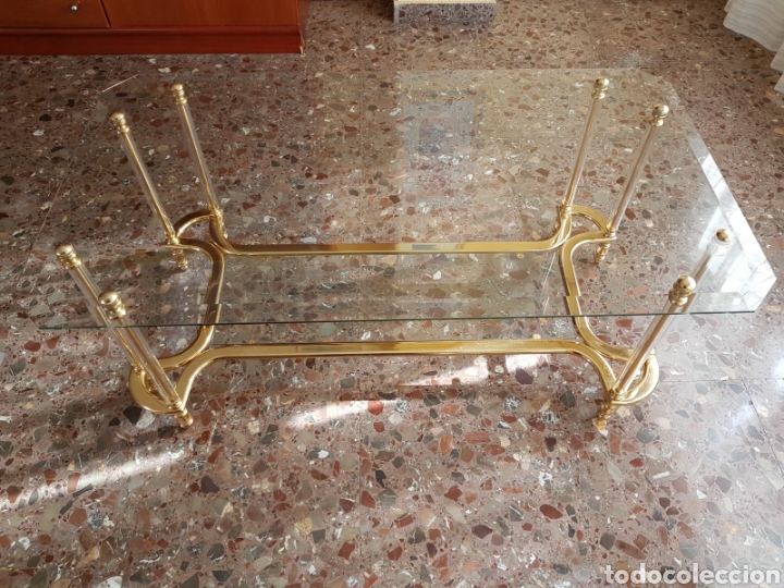Antig&uuml;edades: MESA DE CRISTAL A&Ntilde;O 75 - Foto 2