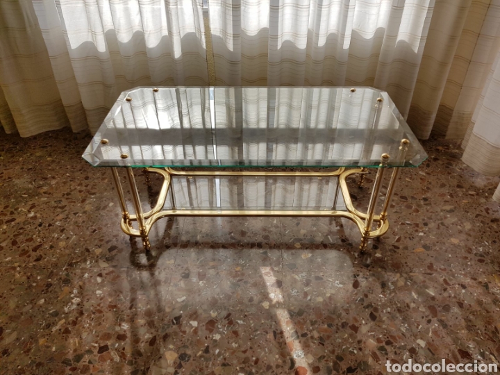Antig&uuml;edades: MESA DE CRISTAL A&Ntilde;O 75 - Foto 4