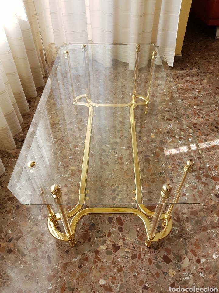 Antig&uuml;edades: MESA DE CRISTAL A&Ntilde;O 75 - Foto 6