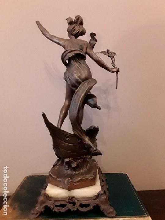 Antig&uuml;edades: FIGURA ALEGORIA AL COMERCIO Y A LA NAVEGACION - Foto 2