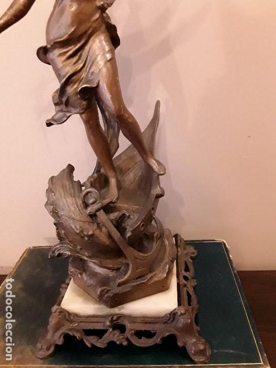 Antig&uuml;edades: FIGURA ALEGORIA AL COMERCIO Y A LA NAVEGACION - Foto 8