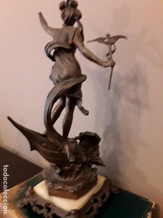 Antig&uuml;edades: FIGURA ALEGORIA AL COMERCIO Y A LA NAVEGACION - Foto 10