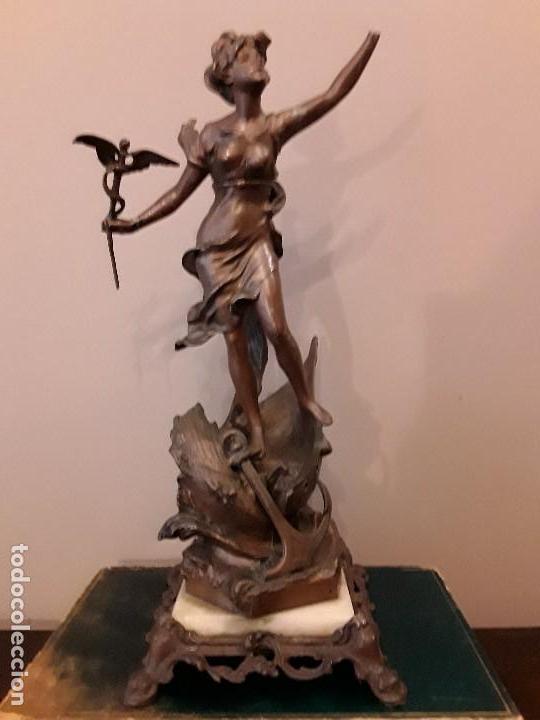 Antig&uuml;edades: FIGURA ALEGORIA AL COMERCIO Y A LA NAVEGACION - Foto 1