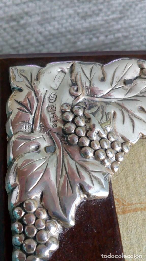 Antig&uuml;edades: Marco de plata y madera - Foto 6