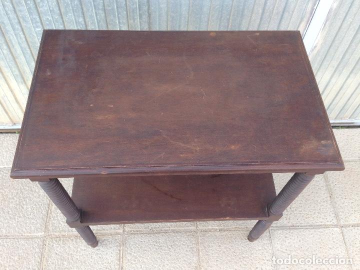 Antig&uuml;edades: Mesa antigua madera torneada - Foto 2