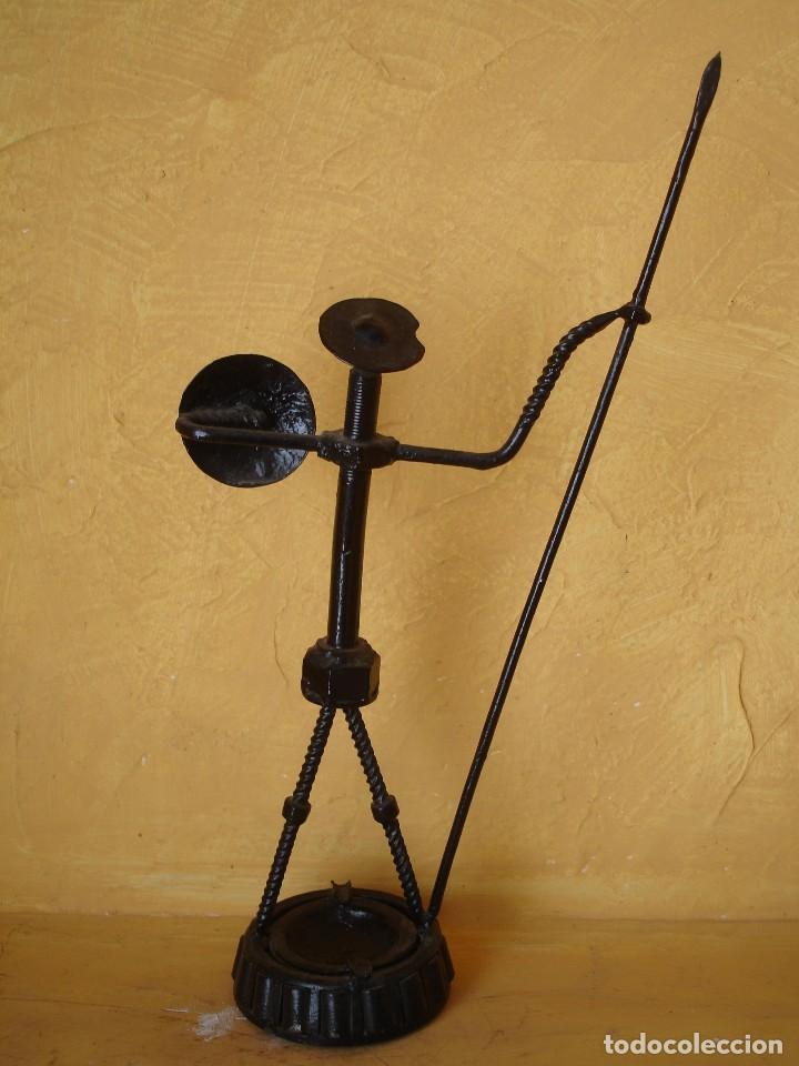 Antig&uuml;edades: QUIJOTE DE METAL 44CM - Foto 3