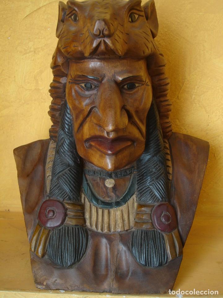 Antig&uuml;edades: INDIO APACHE BUSTO 42CM - Foto 1