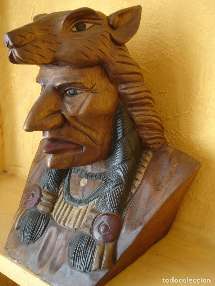 Antig&uuml;edades: INDIO APACHE BUSTO 42CM - Foto 2