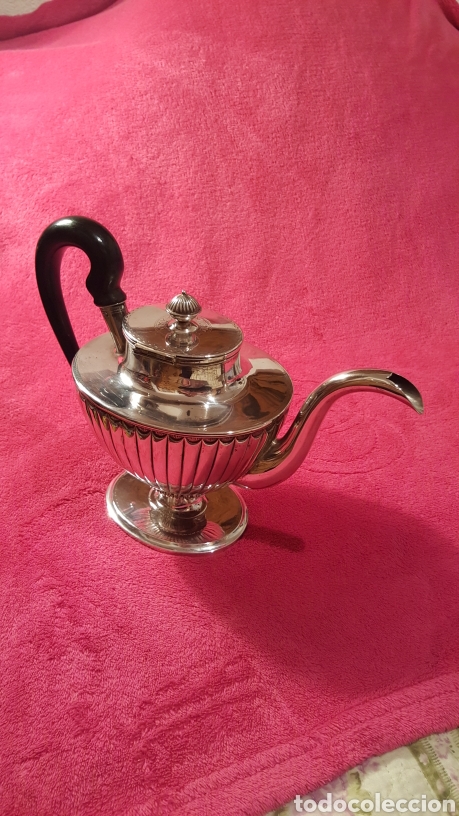 Antig&uuml;edades: CAFETERA-TETERA ANTIGUA DE PLATA - Foto 3