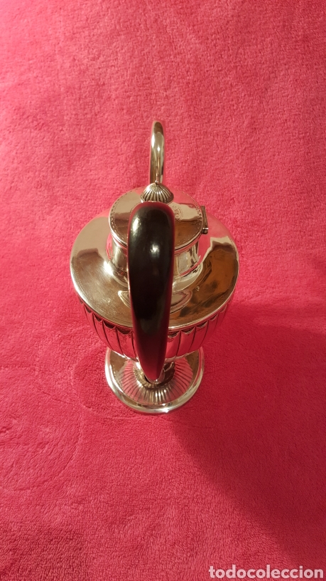 Antig&uuml;edades: CAFETERA-TETERA ANTIGUA DE PLATA - Foto 5