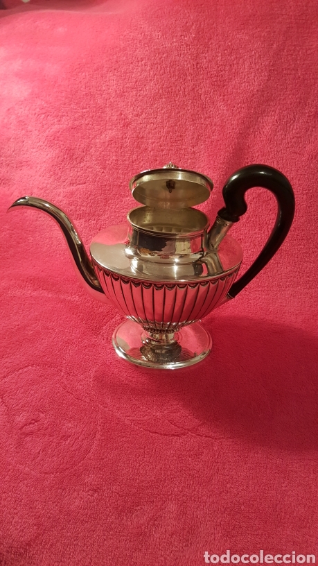Antig&uuml;edades: CAFETERA-TETERA ANTIGUA DE PLATA - Foto 14