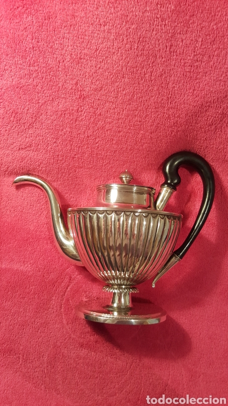 Antig&uuml;edades: CAFETERA-TETERA ANTIGUA DE PLATA - Foto 15