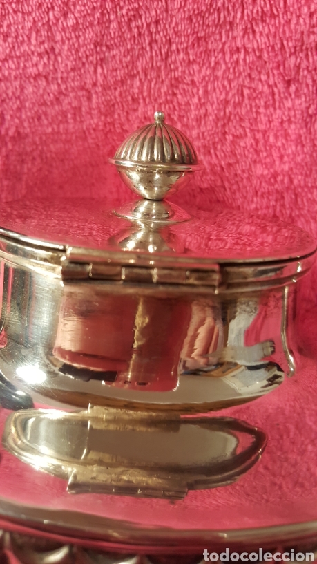 Antig&uuml;edades: CAFETERA-TETERA ANTIGUA DE PLATA - Foto 18