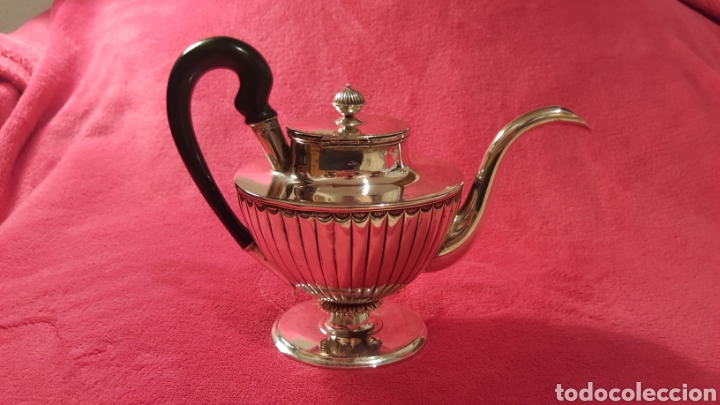Antig&uuml;edades: CAFETERA-TETERA ANTIGUA DE PLATA - Foto 19