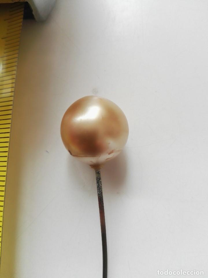 Antig&uuml;edades: Aguja corbata antigua con perla en la punta - Foto 2