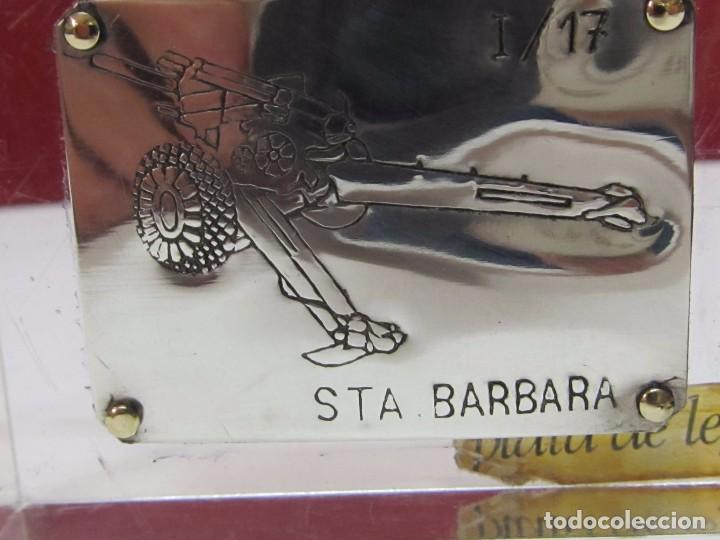Antig&uuml;edades: PLACA DE PLATA DE SANTA B&Aacute;RBARA - Foto 2
