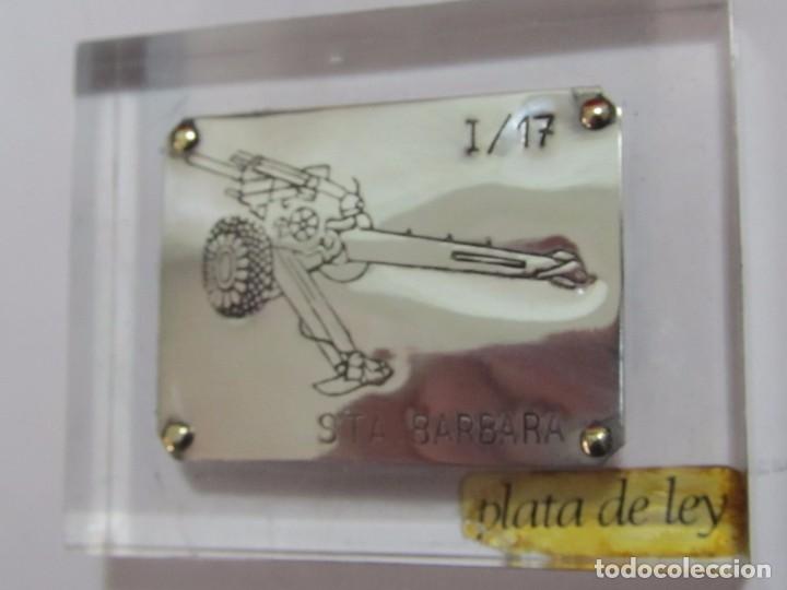 Antig&uuml;edades: PLACA DE PLATA DE SANTA B&Aacute;RBARA - Foto 3