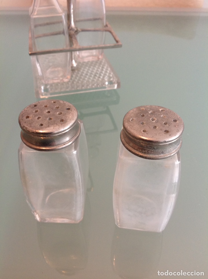 Antig&uuml;edades: Antiguo juego de aceitera vinagrera - Foto 4