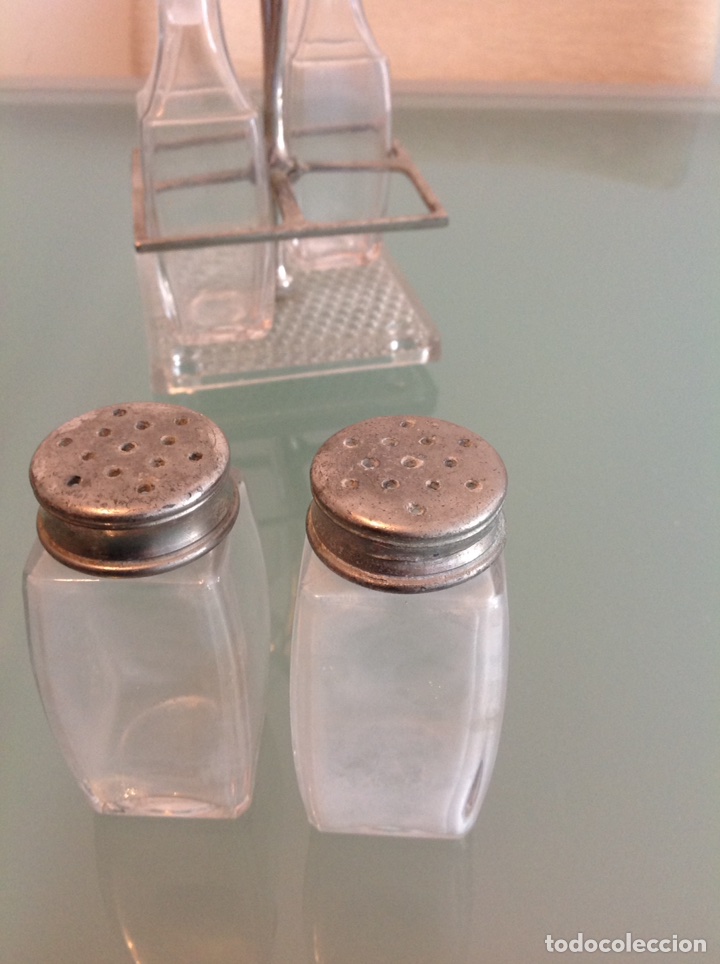 Antig&uuml;edades: Antiguo juego de aceitera vinagrera - Foto 7