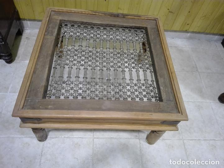 Antig&uuml;edades: MESA INDIA FORMADA POR REJA - Foto 1