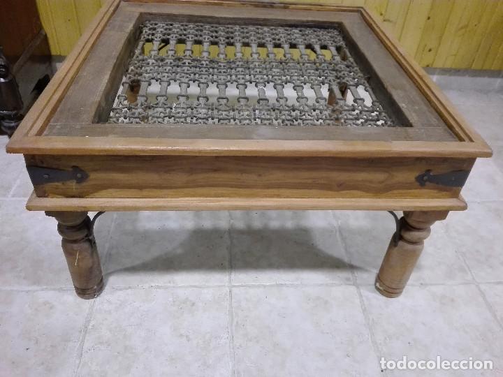Antig&uuml;edades: MESA INDIA FORMADA POR REJA - Foto 2