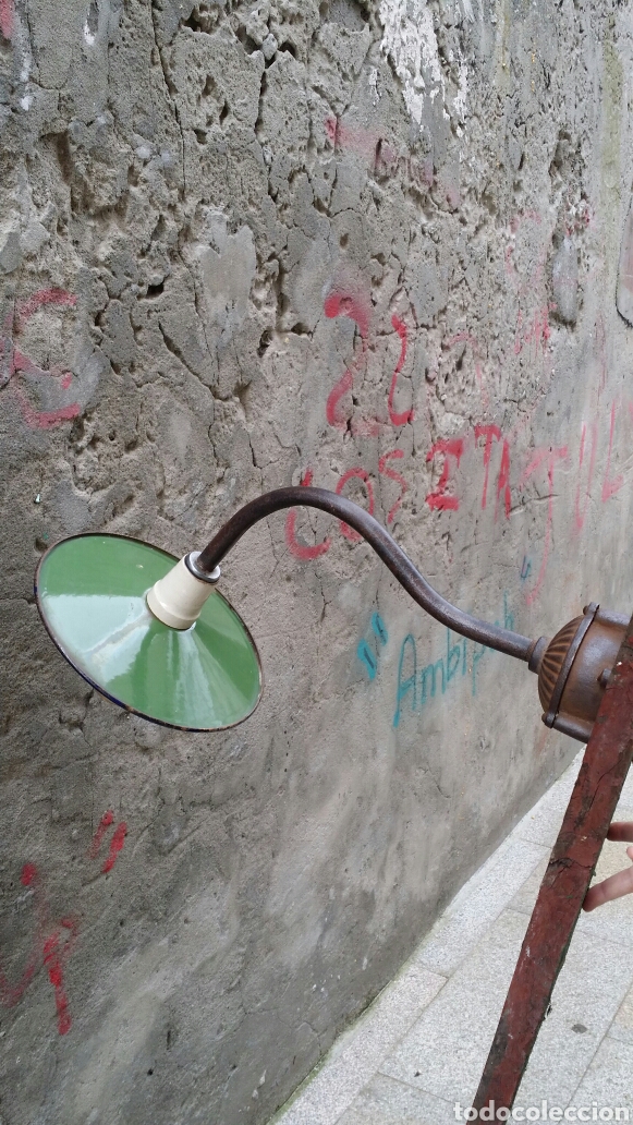 Antig&uuml;edades: Aplique industrial Enamel - Foto 2