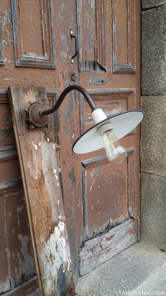 Antig&uuml;edades: Aplique industrial Enamel - Foto 5
