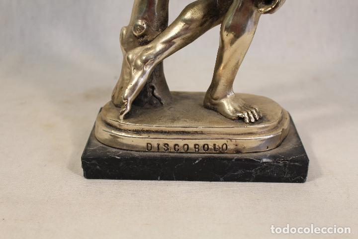 Antig&uuml;edades: figura de disc&oacute;bolo de mir&oacute;n con plata - Foto 5