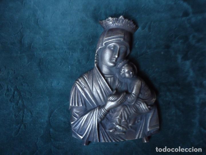 Antig&uuml;edades: VIRGEN DEL PERPETUO SOCORRO EN BRONCE - Foto 1