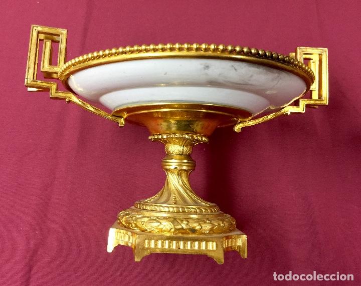 Antig&uuml;edades: 2 Platos Canton montados en bronce ormolu. - Foto 4