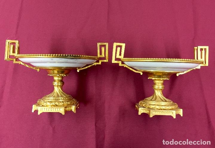 Antig&uuml;edades: 2 Platos Canton montados en bronce ormolu. - Foto 6