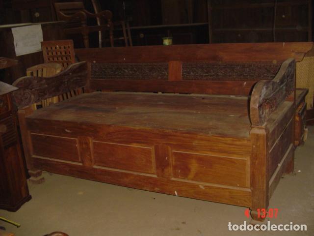 Antig&uuml;edades: Banco.Cama Balinesa - Foto 1