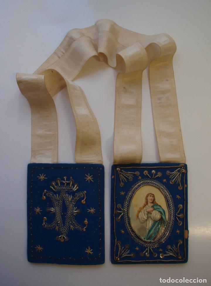 Antig&uuml;edades: ESCAPULARIO. INMACULADA. - Foto 1